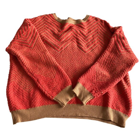 Lumier Long Sleeve Zig Zag Boatneck Sweater Sz‎ M NWT Colorful Soft Artsy - Picture 5 of 11